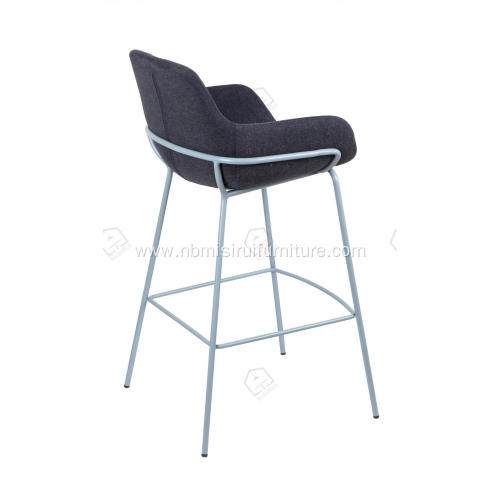 Faux leather stainless steel copper plating bar stool